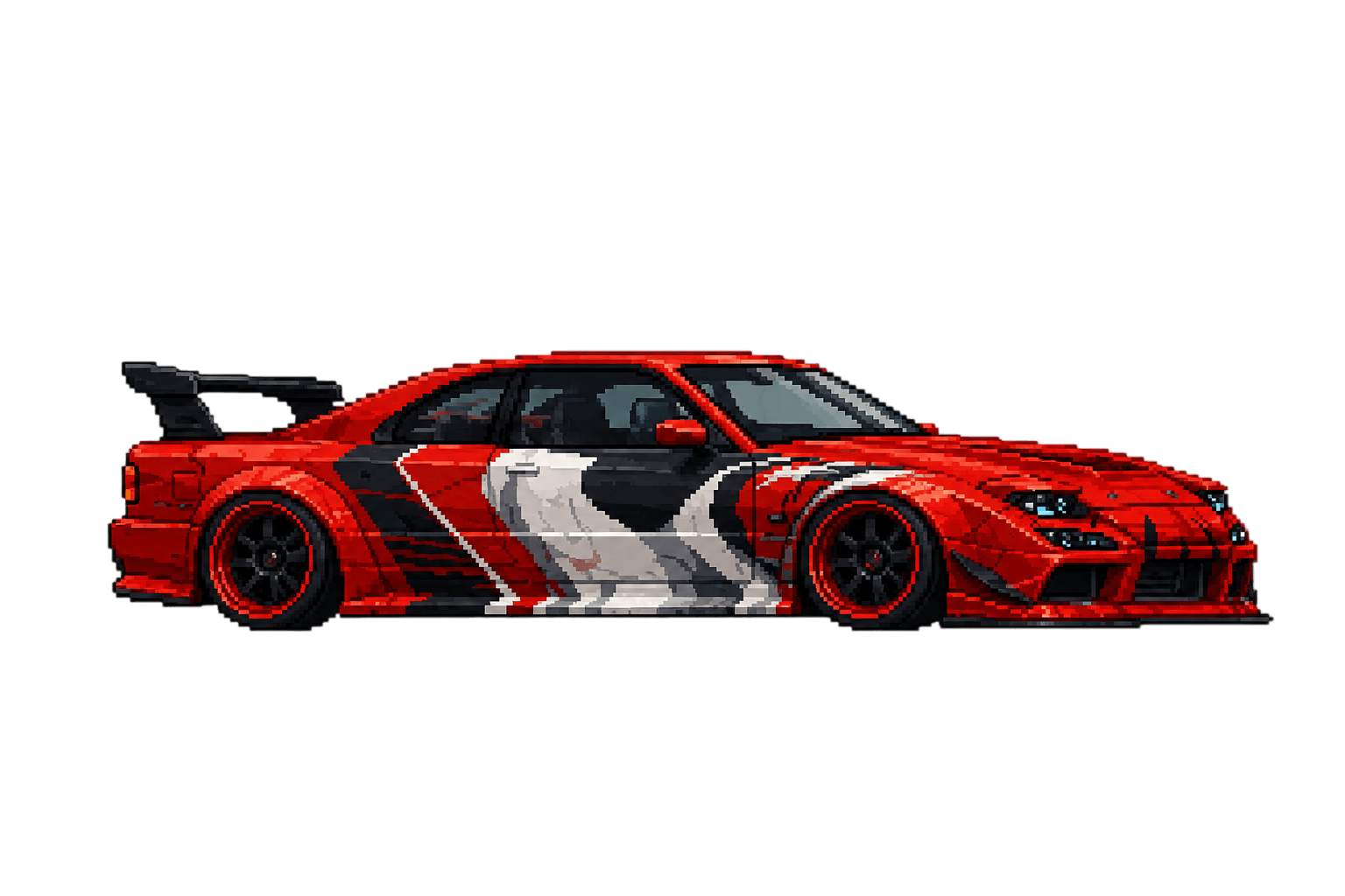 Honda NSX garage silhouette
